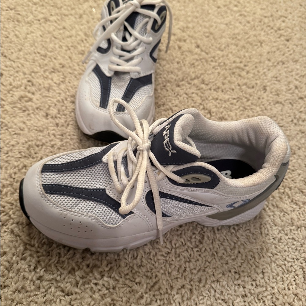 New Balance White and Gray Sneakers